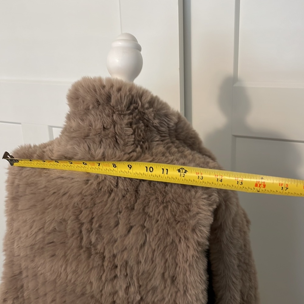 Faux fur Taupe Vest by Soft Surroundings Small - Picture 5 of 10